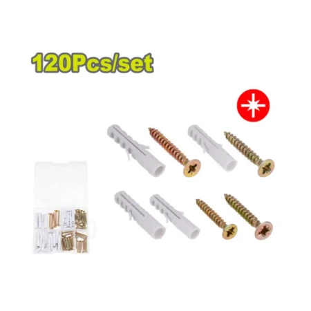 набор шурупов по дсп, 120 шт. dyllu dtxt3b01