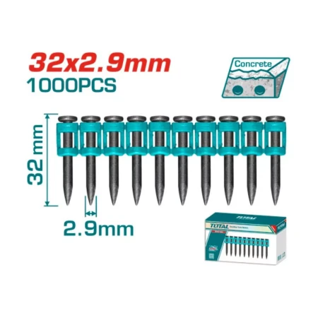 аккумуляторный гвоздезабивной пистолет по бетону total tac02321