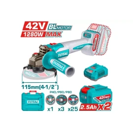 аккумуляторная угловая шлифмашина total tagli4128112