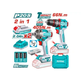 набор инструментов 2 шт. total tckli20286