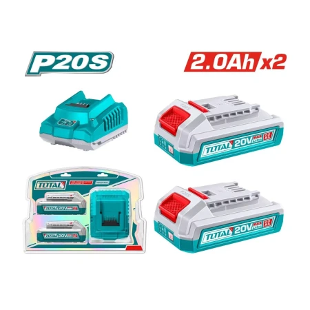 Набор из аккумулятора P20S Li-Ion и зарядного устройства Total TFBCPK2212