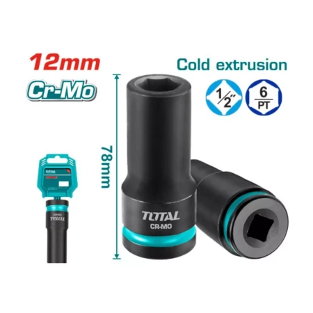 глубокая ударная головка 1/2“dr  total thdis12122l