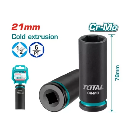 глубокая ударная головка 1/2“dr  total thdis12212l