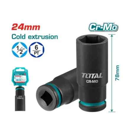 глубокая ударная головка 1/2“dr  total thdis12242l