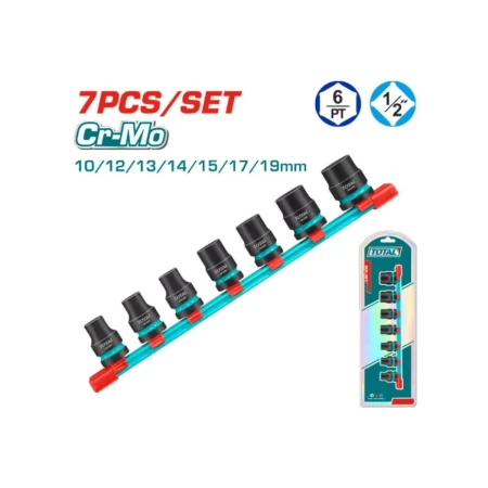 набор ударных головок 1/2“dr, 7 шт.   total thkisd12073