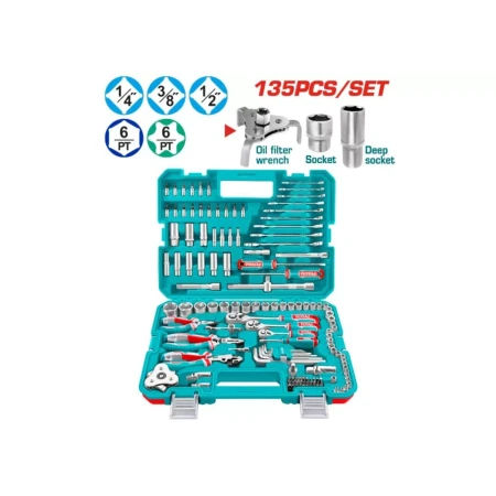 Набор комбинированных инструментов из 135 предметов THKTHP21356