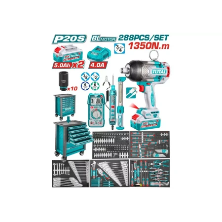 набор инструментов в ящике, 288 предметов total thptcs82882