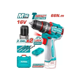 компактная бесщеточная аккумуляторная ударная дрель total tidli166062
