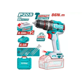 компактная аккумуляторная ударная дрель total tidli208682