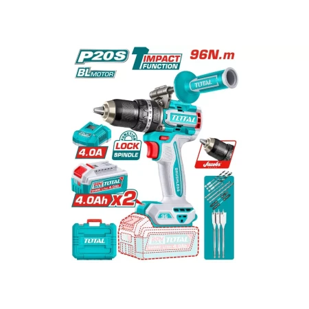 аккумуляторная ударная дрель total tidli209686