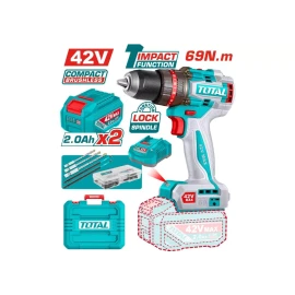 компактная аккумуляторная ударная дрель total tidli426982