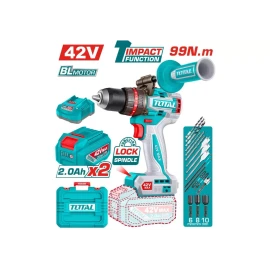 компактная бесщеточная аккумуляторная ударная дрель total tidli429982