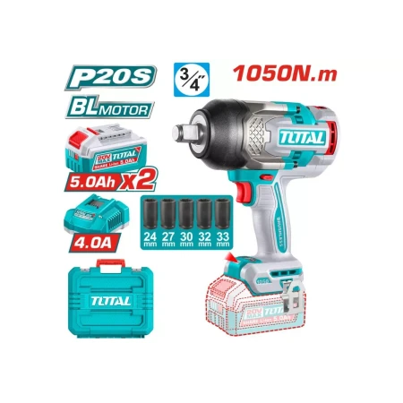 аккумуляторный ударный гайковерт  total tiwli20105