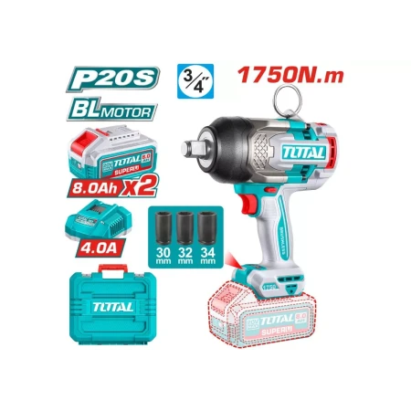 аккумуляторный ударный гайковерт total tiwli20175