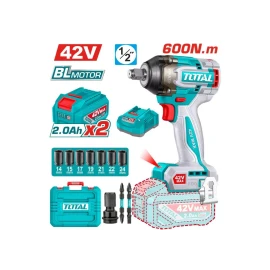 аккумуляторный ударный гайковерт  total tiwli42602 