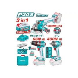 набор аккумуляторных инструментов 3 шт. total tosli241291