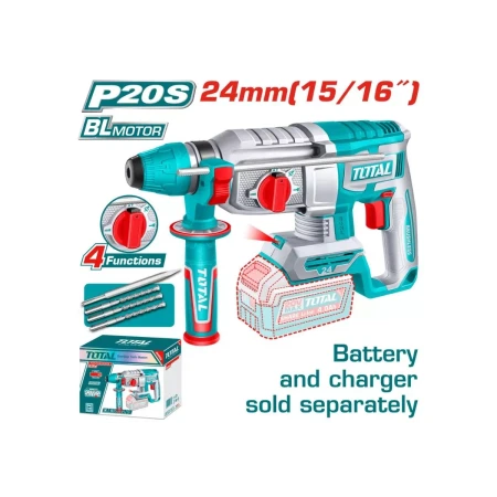 аккумуляторный перфоратор total trhli20248