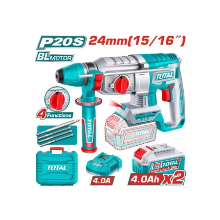 Аккумуляторный перфораторTOTAL TRHLI202482