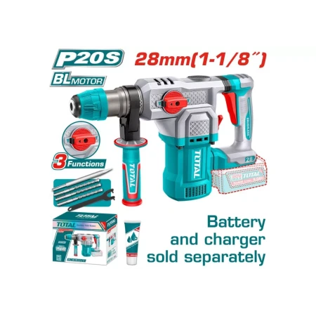 аккумуляторный перфоратор total trhli20286